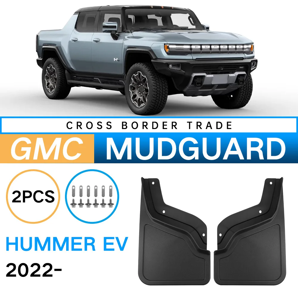 

MudGuard для Hummer Gmc Hummer EV 2022 2023 2024, автомобильные шины, мягкое крыло, запасные части премиум-класса для брызг