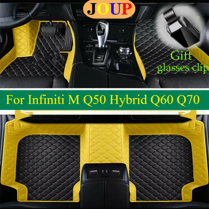 

For Infiniti M Q50 Hybrid Q60 Q70 Car Floor Mats Custom All Weather Carpets Covers Left /Right Hand Drive