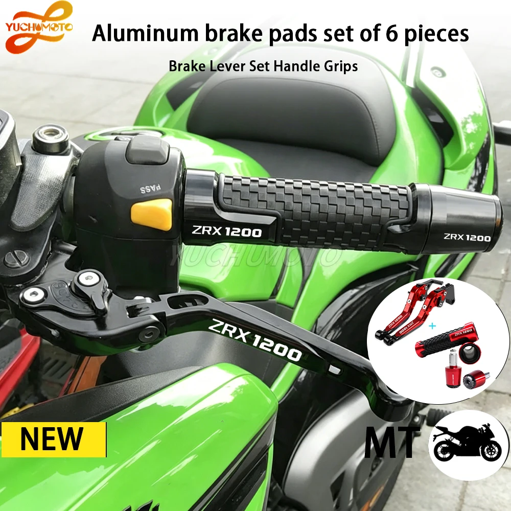 

Motorcycle Accessories For Kawasaki ZRX1200 1999 2000 2001 2002 2003 2004 2005 2006 2007 Guard Levers Set Adjustable Grips Kit
