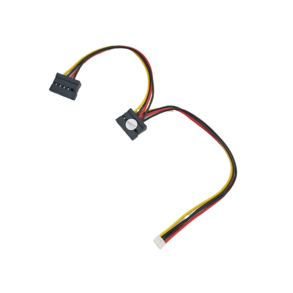 Cable de fuente de alimentación para ordenador Industrial, Cable de fuente de alimentación SATA de 2,0mm, 4 pines, pequeño a 2 puertos, 15 Pines, todo en uno, Netbook