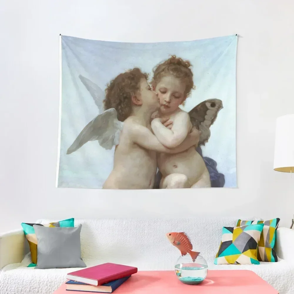 

Cupid and Psyche Children Tapestry Decoration For Home Things To Decorate The Room Mushroom Tapestry