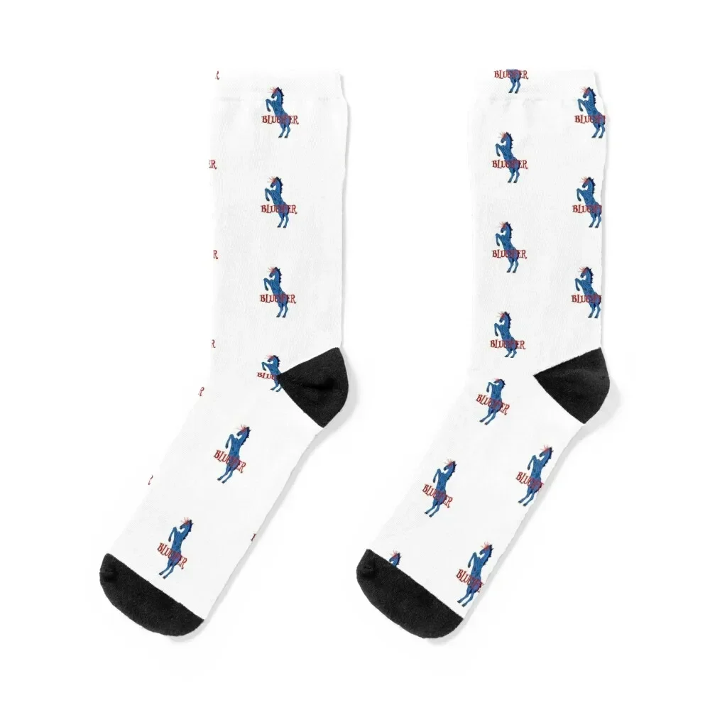 Blucifer the Blue Mustang Socks gift gym Socks For Women Men's