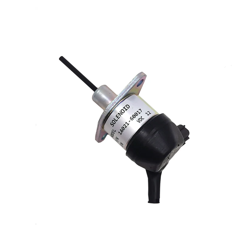 

New excavator accessories flameout switch solenoid valve needle length 43mm 12V 1A021-60017 for V2300 V2403 diesel engine