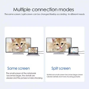 USB C für HDMI -Adapter, 4K, 60 Hz, Typ -C -Kabel, HDTV -Konverterkabel für iPhone 15, MacBook Air, iPad, Samsung Book, Laptop 6 Haupt USB -Verkaufsvideo - №5
