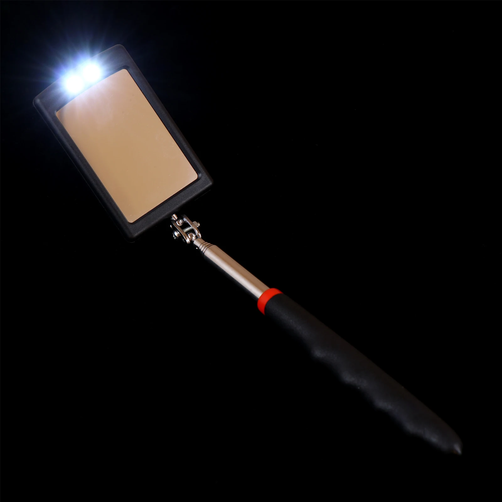 

Car Inspection Mirror Telescoping Flexible 360 Swivel Vehicle Inspection Tool Auto Square Mirror For Undercarriage