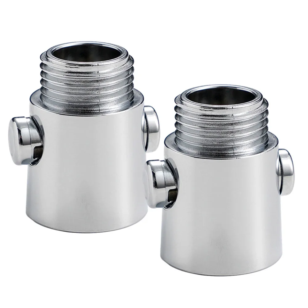 

Pressure Reducer Water Stop Controller Shut-off Valve Water Stop Valve Shower Valve 2.6x4x2cm 2pcs ABS Silver For Shower Head