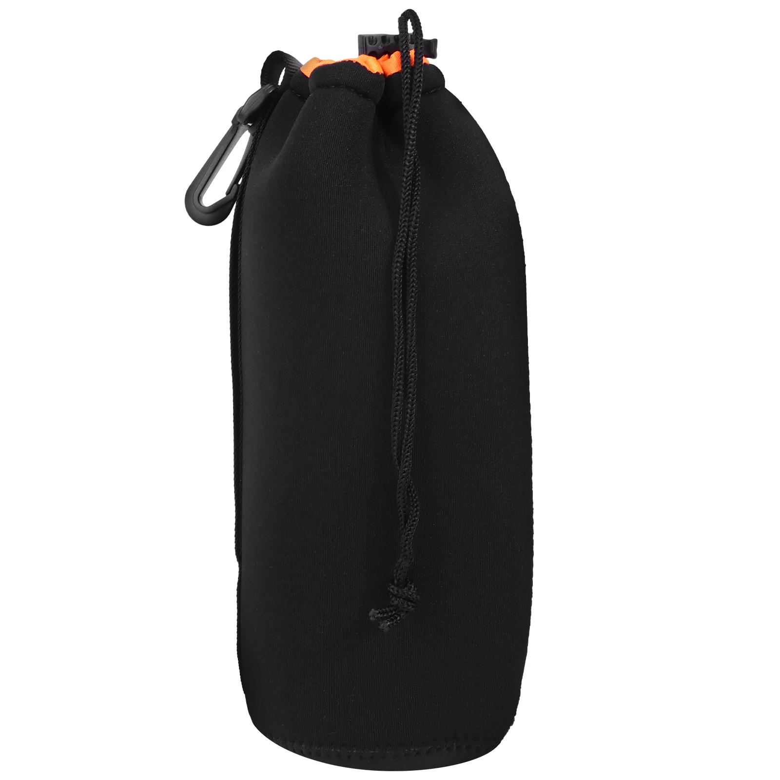 Shockproof Neoprene Lens Pouch Bag 22cm Height 10cm Diameter Water Resistant Drawstring Design Camera Lens Accessories