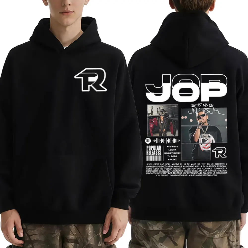 Рэпер Fuerza Regida Album 2025, толстовка с рисунком для мужчин и женщин, пуловер в готическом стиле в стиле панк, зимние толстовки с капюшоном в стиле хип-хоп с длинными рукавами, топ