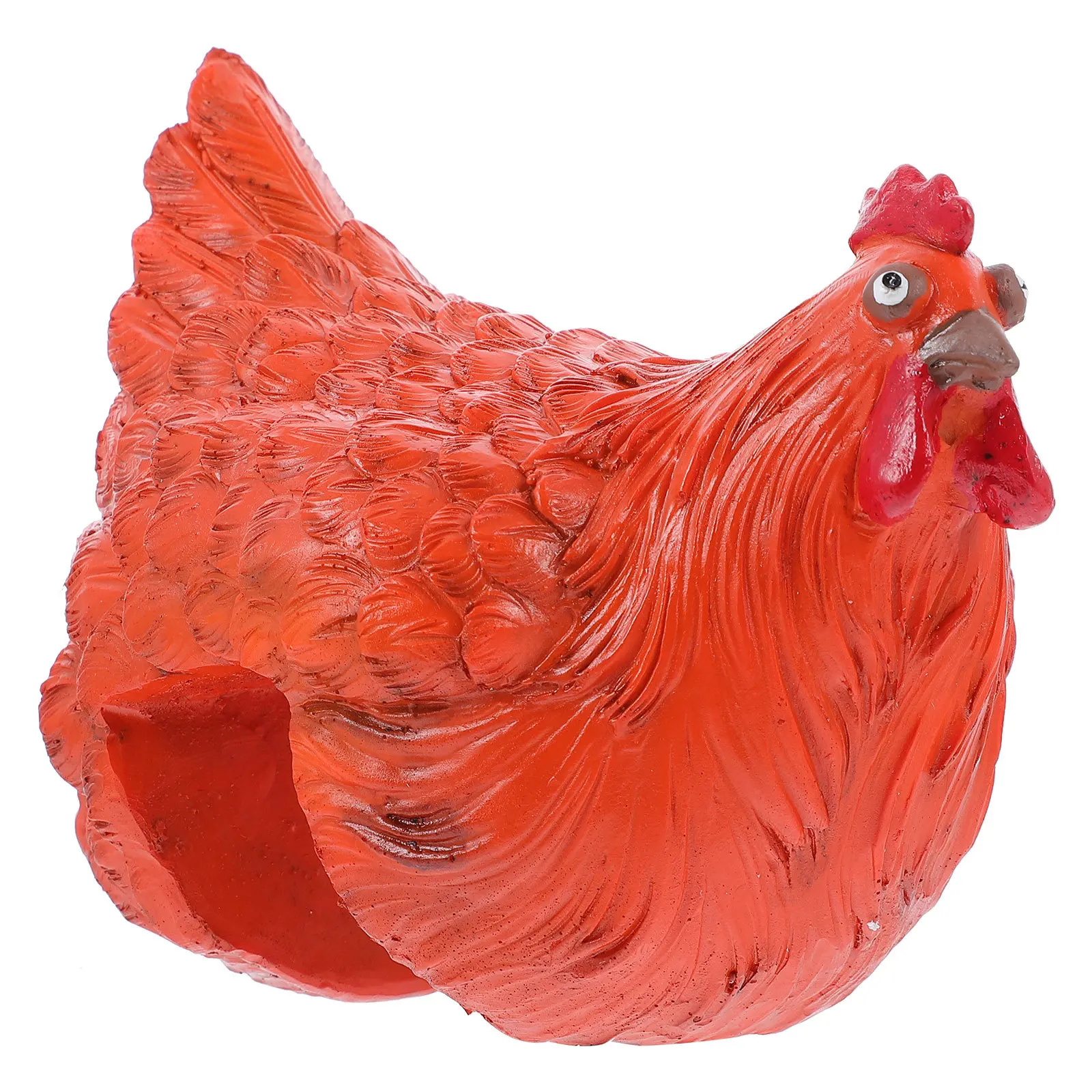 

1Pcs Lifelike Resin Hen Sculpture Garden Yard Outdoor Decor Simulation Animal Adorn Waterproof Vivid Chicken Decor