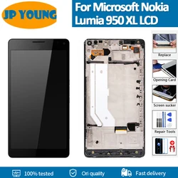 Original AMOLED For Microsoft Nokia Lumia 950 XL Touch Screen Digitizer Panel Assembly For RM1116 RM1100 LCD Display Replacement
