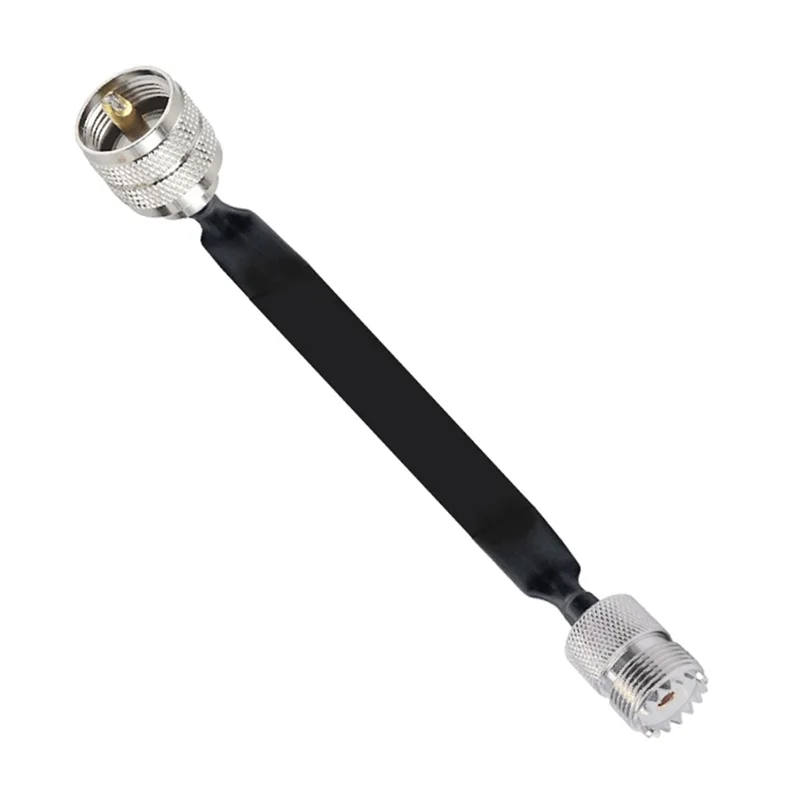 Janela/porta passa através do cabo coaxial RF plano SO239 UHF fêmea para UHF fêmea 50 Ohm RF cabo de extensão coaxial rabo de porco