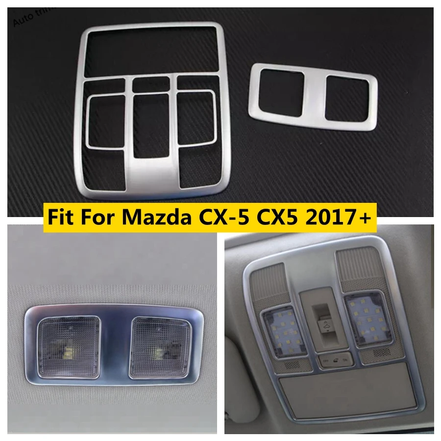 

ABS Matte Roof Reading Light Lamp Control Switch Decoration Frame Cover Trim Fit For Mazda CX-5 CX5 2017 - 2024 Car Accessories