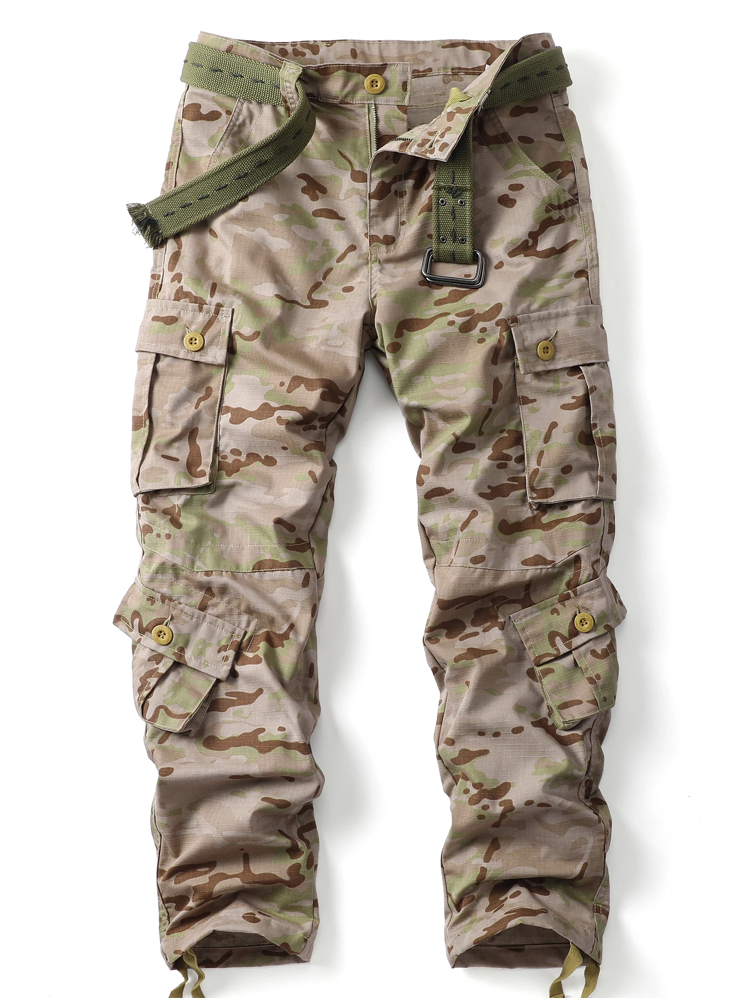 

Men's workwear pants, camouflage style, suitable for outdoor wear, hiking in the desert, scratch resistant （bobelt）