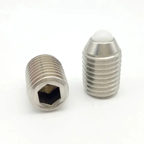 3pcs M8 M10 Resin ball head Allen bolt Spring plunger stainless steel Nylon heads Set screw hexagon Springs positioning bead