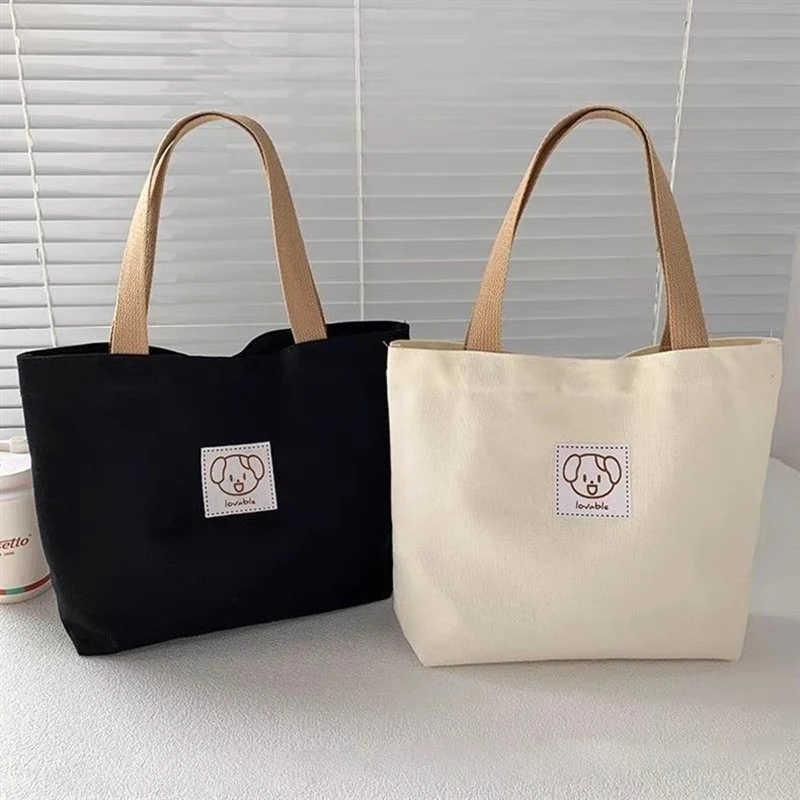 Nieuwe Mode Canvas Dames Handtas Schattige Reizen Picknick Eten Tas Lunch Tas