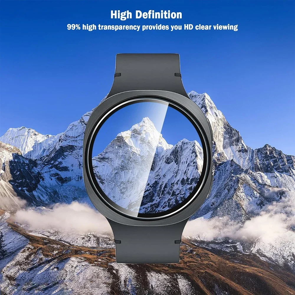 Screen Protector For Samsung Galaxy Watch 9 44mm 40mm/Watch 8/8 Classic 46mm 9H Hardness Anti-scratch Easy Install Glass Film