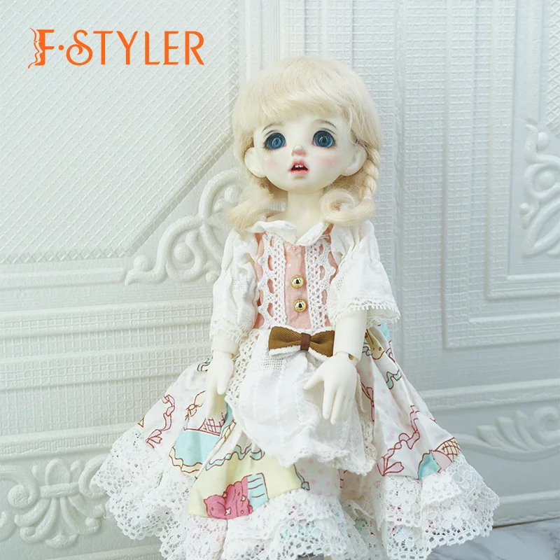 FStyler BJD Dolls Cute Rabbit Ear Clothes Hat Hair Ornaments Accessories for 1/6 6-7inch 30mm Barbie Dolls