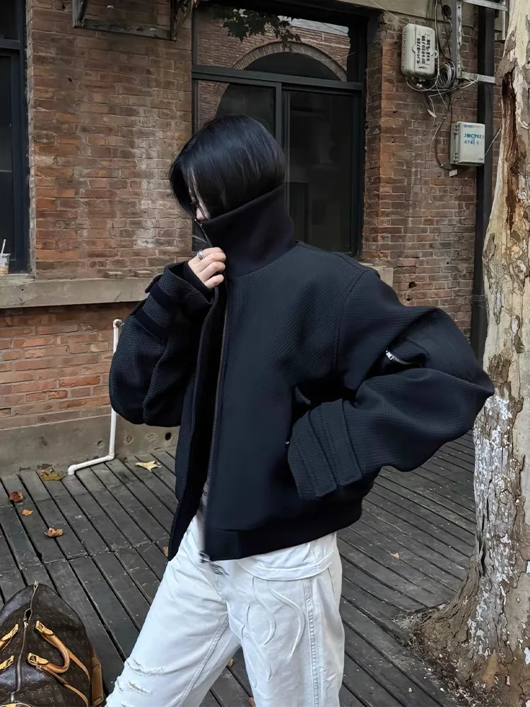 

American Sle Bla Spine Bomber Jaet Мужская рабочая одежда ort Sve Design Осенне-зимняя верхняя одежда с дизайном галстука-ножа