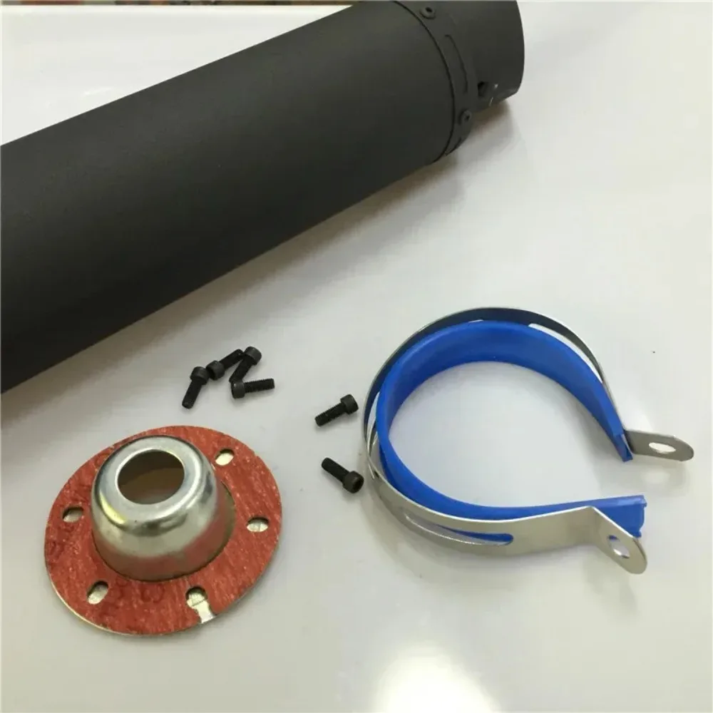 1SET For motorcycles Refit accessories Frosted black Straight-row rehearsal Exhaust pipe Frosted black Straight