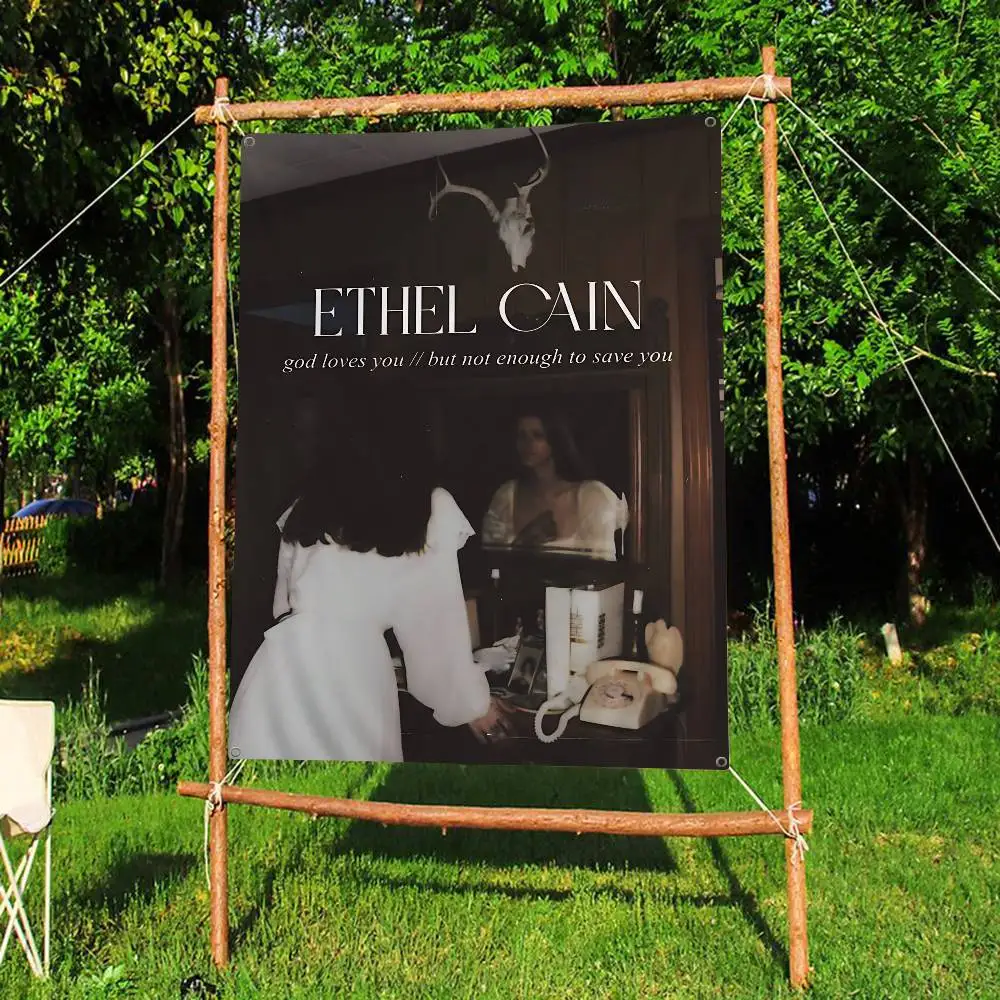 المغني الكلاسيكي E-ethel الموسيقى C-سلسلة كبيرة الحجم متجر الفن تعزيز الإعلان كشك العلم لافتات معلقة