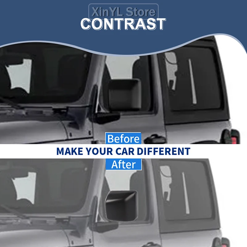 Car Side Mirror Replacement Part Without Light 1PC for Jeep Wrangler JL for Jeep Gladiator JT 2018 Up Car Exterior Accessories