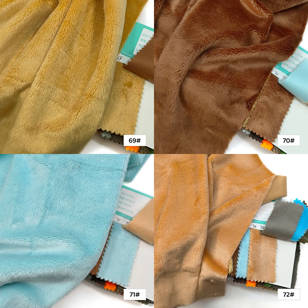 45x50cm Plüschstoff für Spielzeug 5mm Flor superweicher Pelzstoff handgefertigt DIY zum Nähen von Baumwollpuppen Stoff zur Herstellung von Kuscheltieren – Detail 28