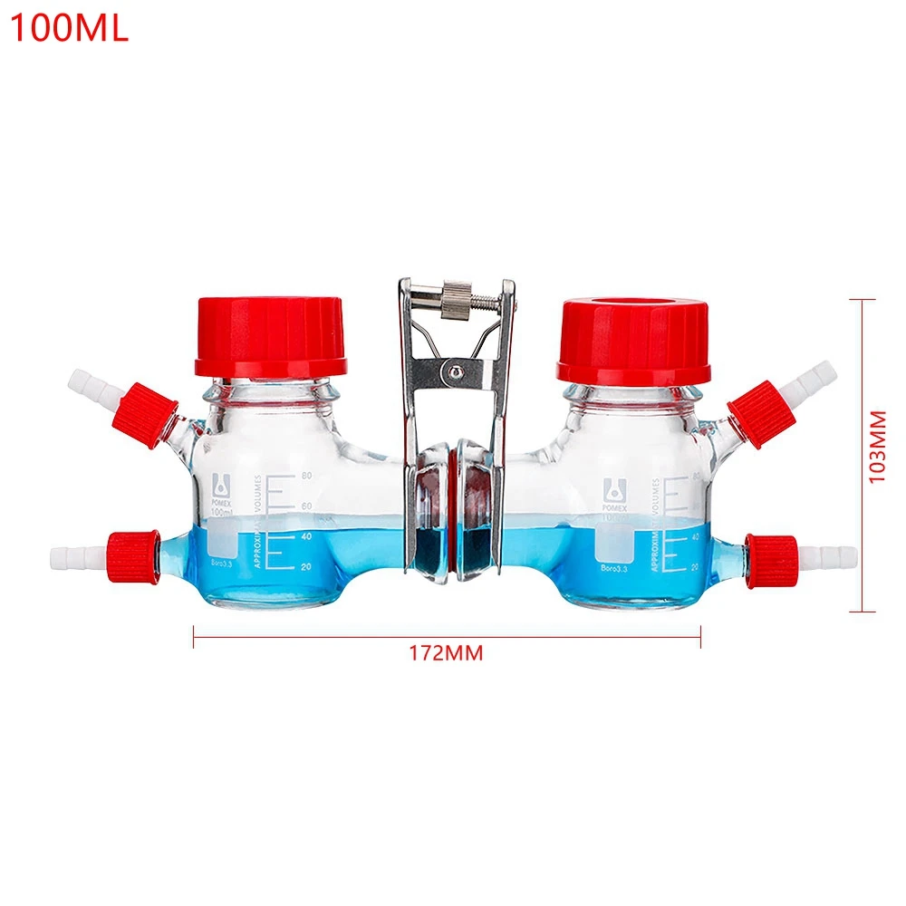 1 szt. 100ML/250ML/500ML MFC mikrobiologiczny reaktor z mikrobiologicznym ogniwem paliwowym skrzynka z ogniwami chemicznymi szczelna szklana komórka