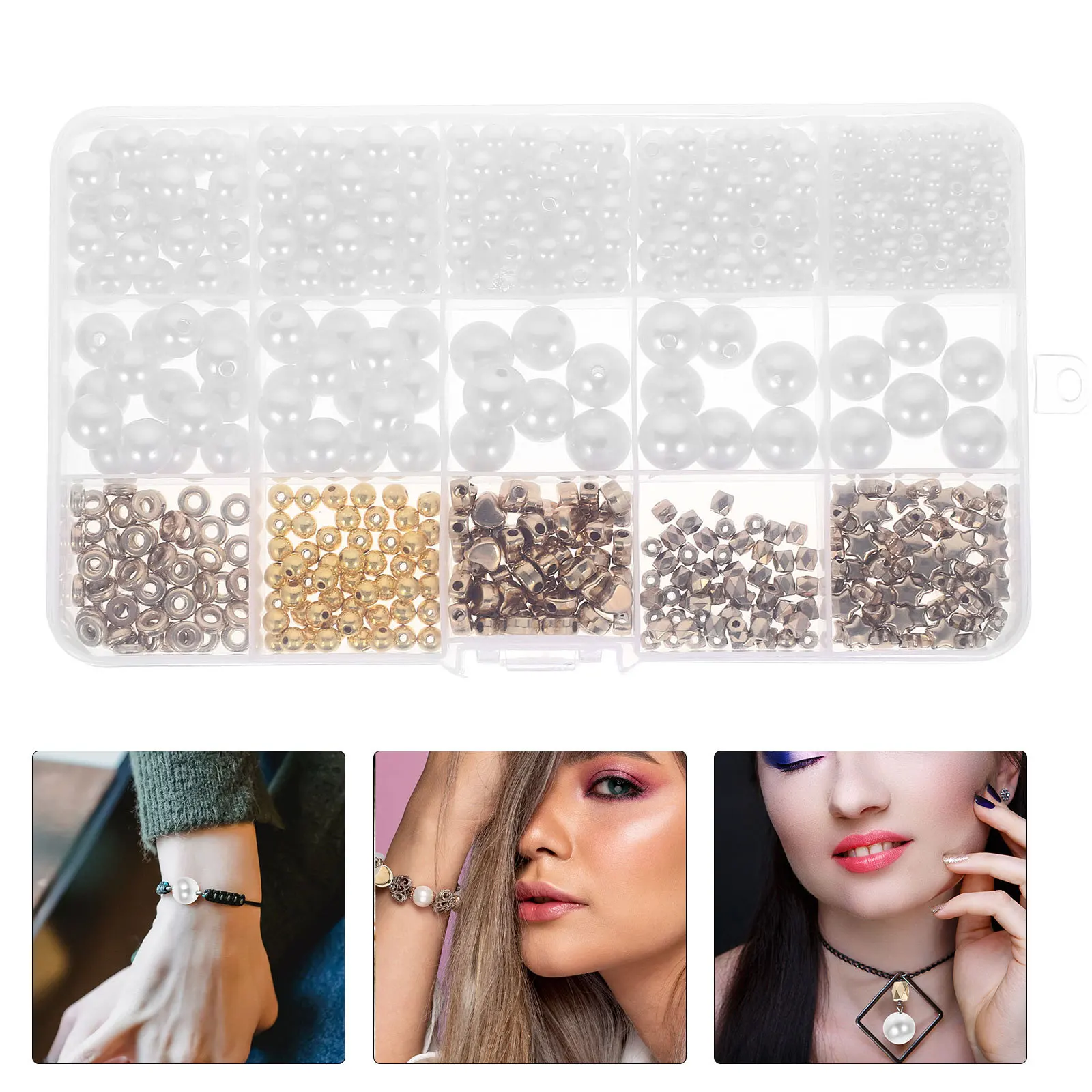 Safe Durable Spacer Beads for DIY Crafts Jewelry Making Accessory Necklace Bracelet Beads Unique Charm Jewelry Making Accessory