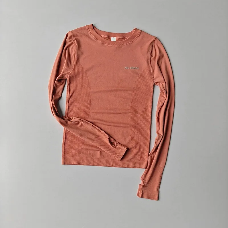 Women's High-Elastic, Quick-Drying, Breathable Long-Sleeve T-Shirt for Workout, Weightlifting, Running, Yoga, and Fitness image 3