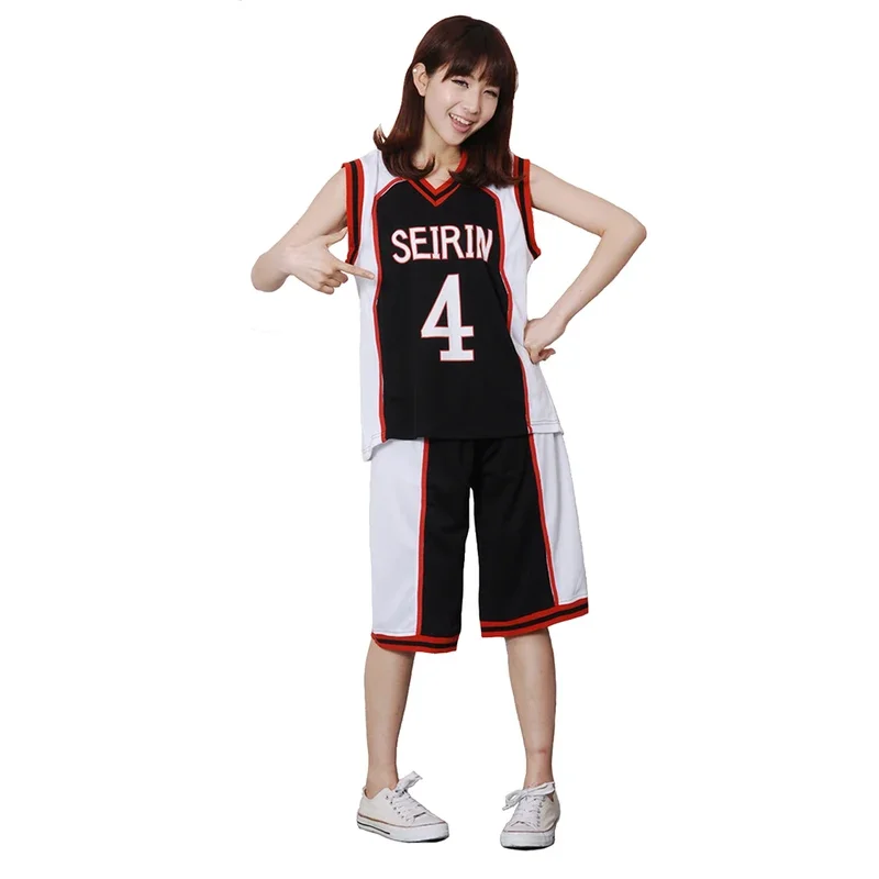 Brdwn Kuroko's Basketball Unisex Hyuga Junpei Seirin Road Game NO.4 NO.10 NO.11 Cosplay Basketball Uniforms image 3