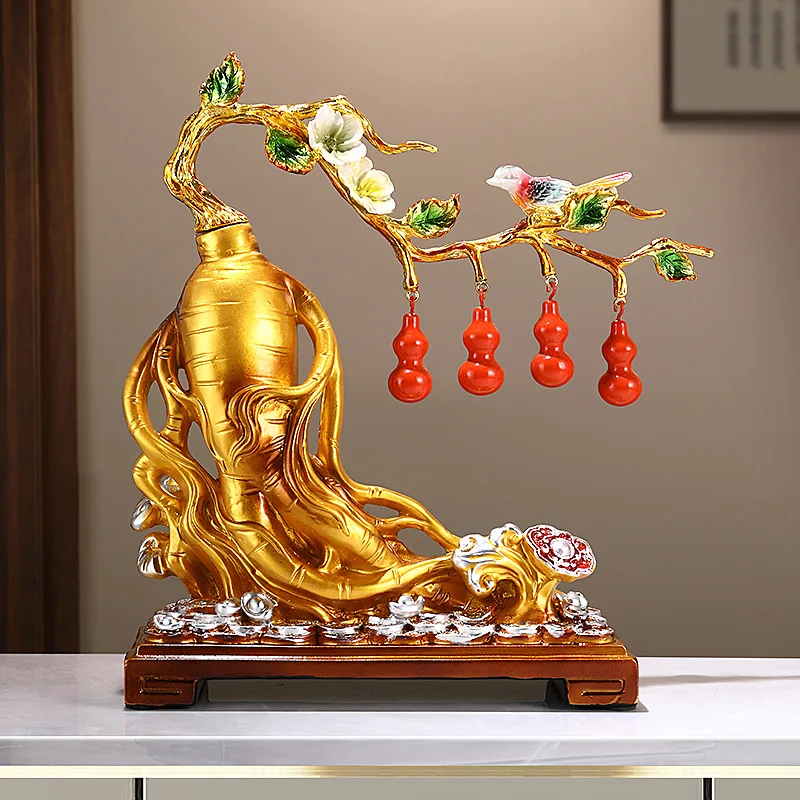 CX ginseng raw Ruyi gourd door ornament living room entrance office decoration