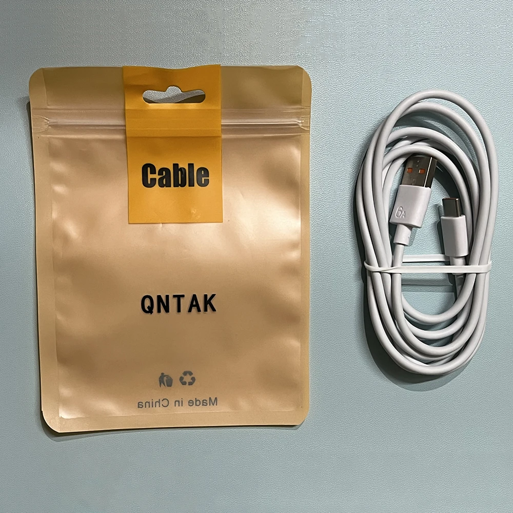 QNTAK 66W 6A USB Charger 1M/1.5M/2M Type C Fast Charging Cable Huawei Super USB C Fast Charger Cord Data Cable