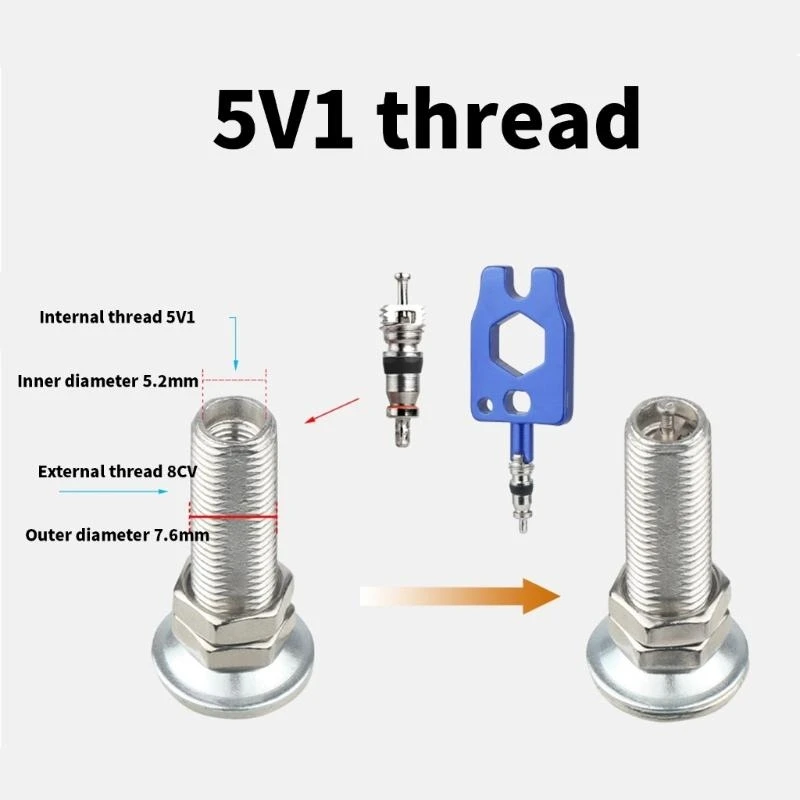 

Light weight Durability Valves Converter Suit Essential Bike Valves Converter for Various Conditions