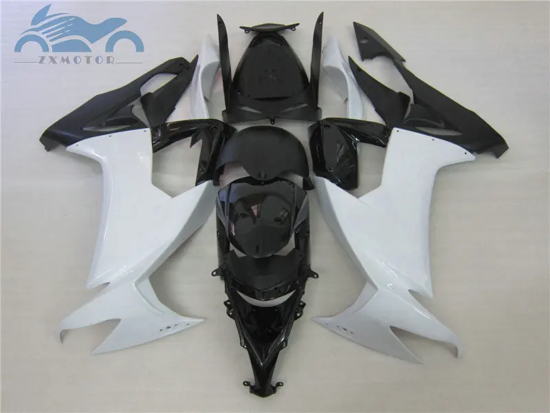 High grade Motorcycle ABS factory fairing sets for 2008 2009 2010 2011 ZX10R white black body Fairings ZX-10R 08 09 10 bodywork