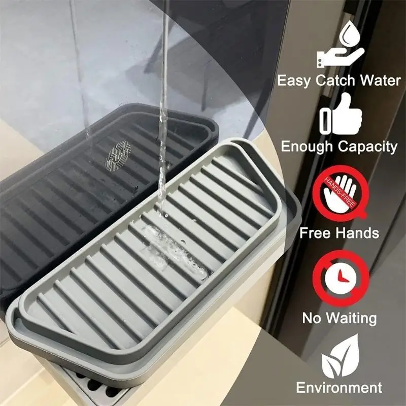 M6CB Water Tray Refrigerator Drip Catcher Absorbent Silicone Mat for Spill Control