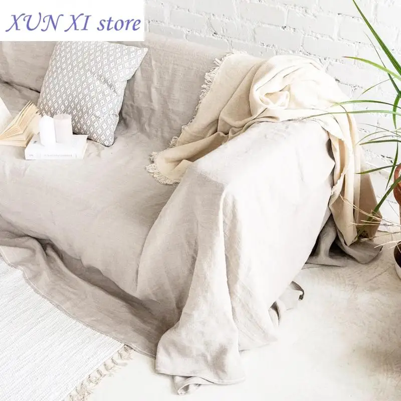 New Premium Quality Sofa Slipcover, Linen Sofa Cover ,Soft Couch Chair Cover for Living Room Bedroom Home Textile