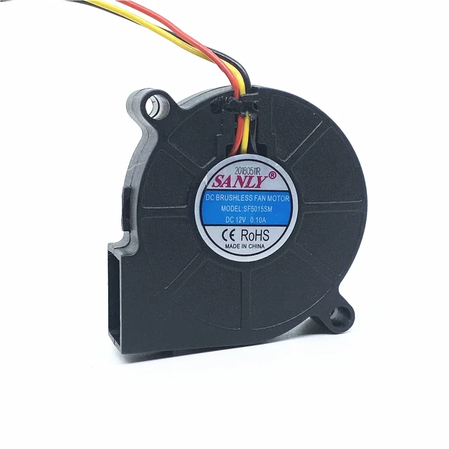 نافخ صناعي للمرطب ، مروحة تبريد ، 3PIN ، SF5015SM ، 12V ، 0.1A ، 5 من من من من ، 50x50x15 ، أصلي