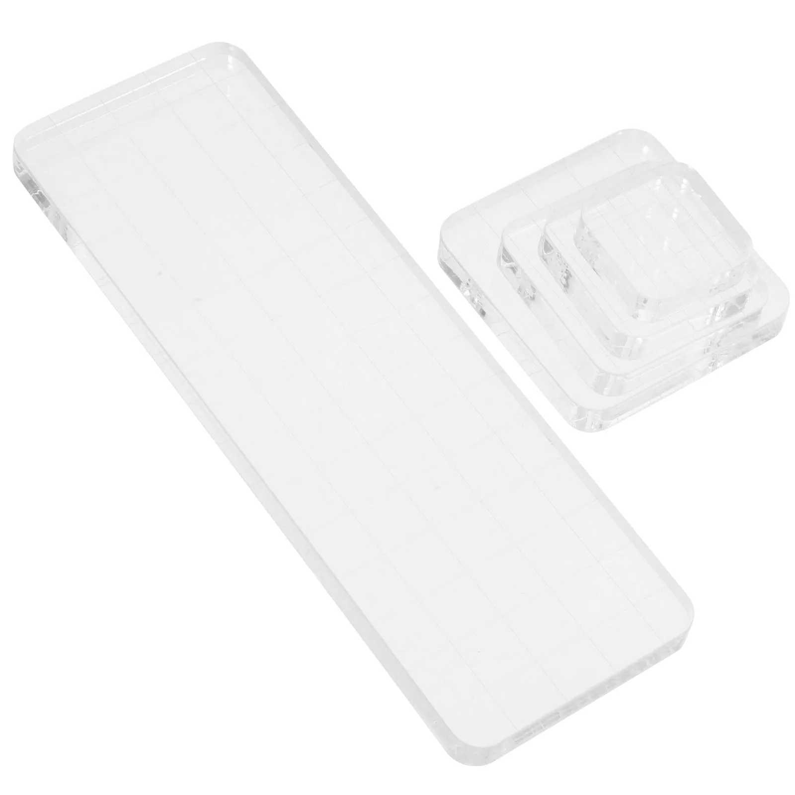 

5pcs Acrylic Stamp Block Transparent Accessories Clear Board Stamping Tool DIY Craft Notebooks Invitations