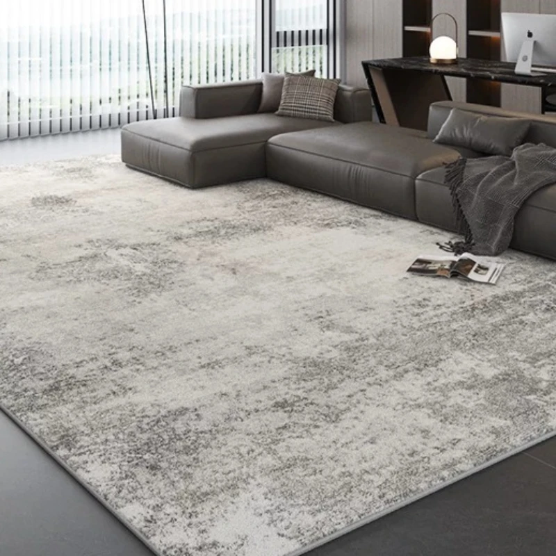 Minimalist Style Carpets for Living Room Light Luxury Bedroom Decor Carpet Grey Art Bedside Rug Fluffy Soft Home Thick Floor Mat