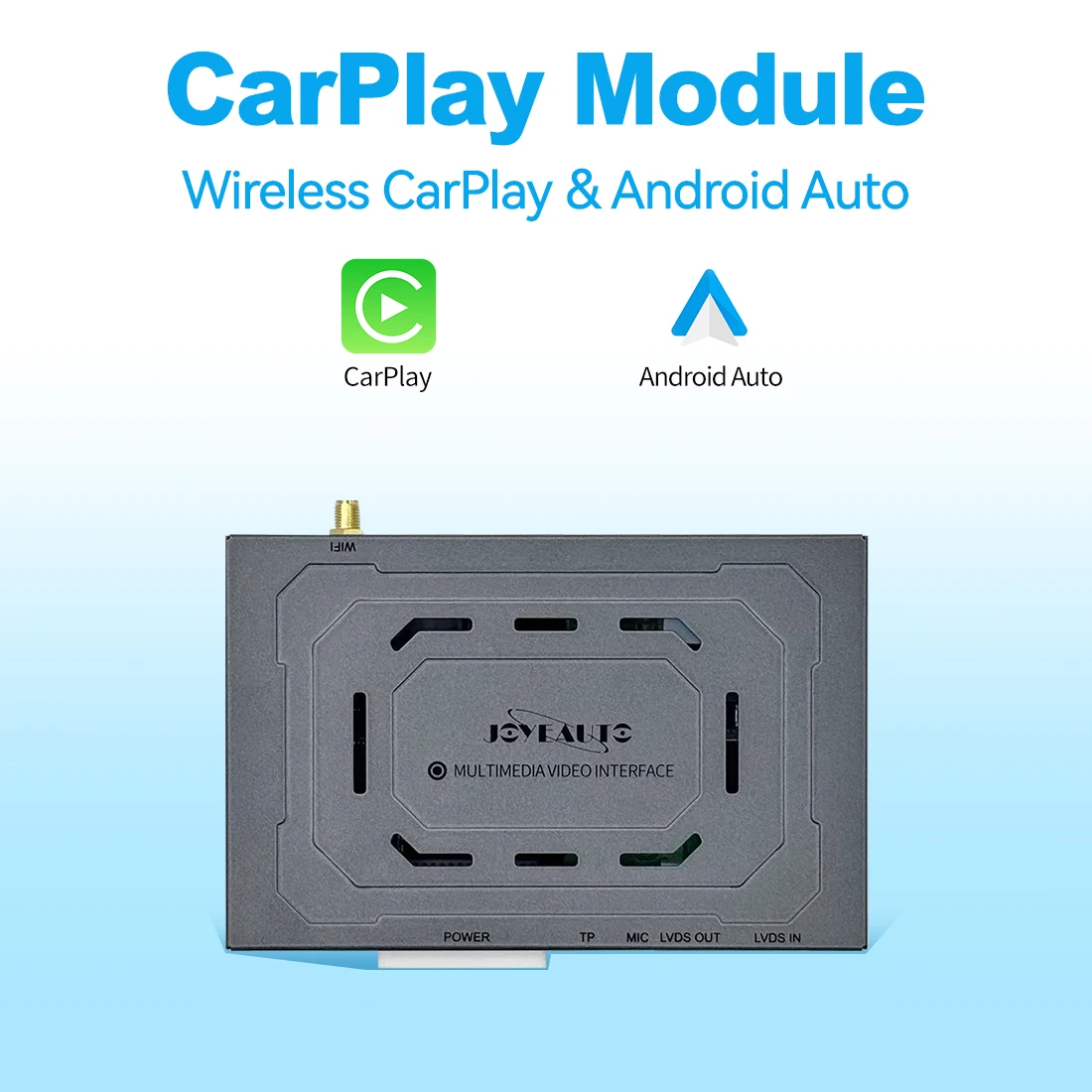 JoyeAuto Wireless CarPlay Android Auto ModuIe for Volvo S60/X80/XC60/V60/V40 2014 years ago Airplay Mirror-Link Retrofit Decoder