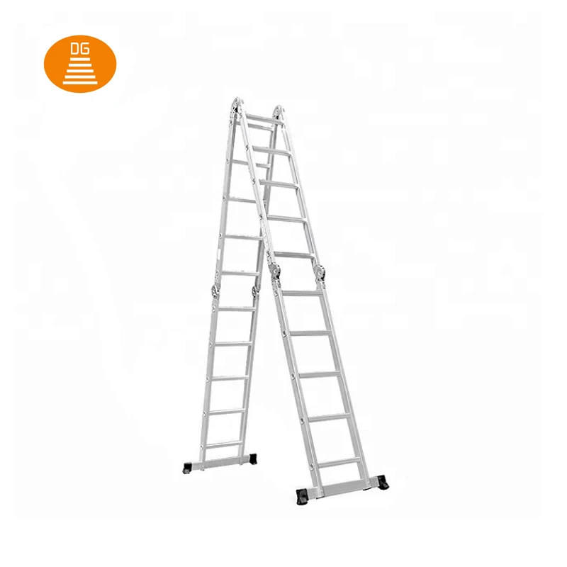 Customized Home Use Scaffold Platform Aluminum Ladder Aluminum Folding Attic Fire Escape Ladder