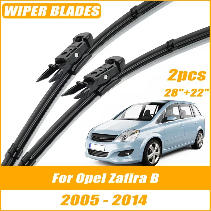 

2pcs Wiper Front Wiper Blades For Opel Zafira B 2005-2014 Windshield Windscreen Clean Window Car Rain Brushes 28"+22"
