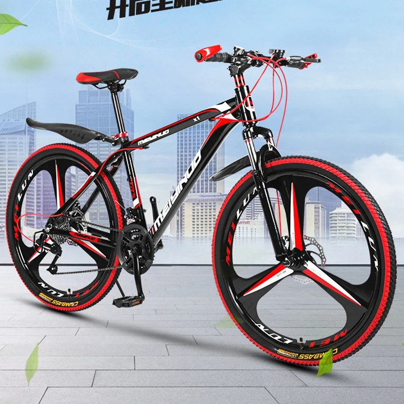 

26-дюймовый горный велосипед, амортизирующий mtb, велосипед для беговых лыж, 17/24 скорости, гравийный велосипед, двойной дисковый тормоз, уличный велосипед для взрослых
