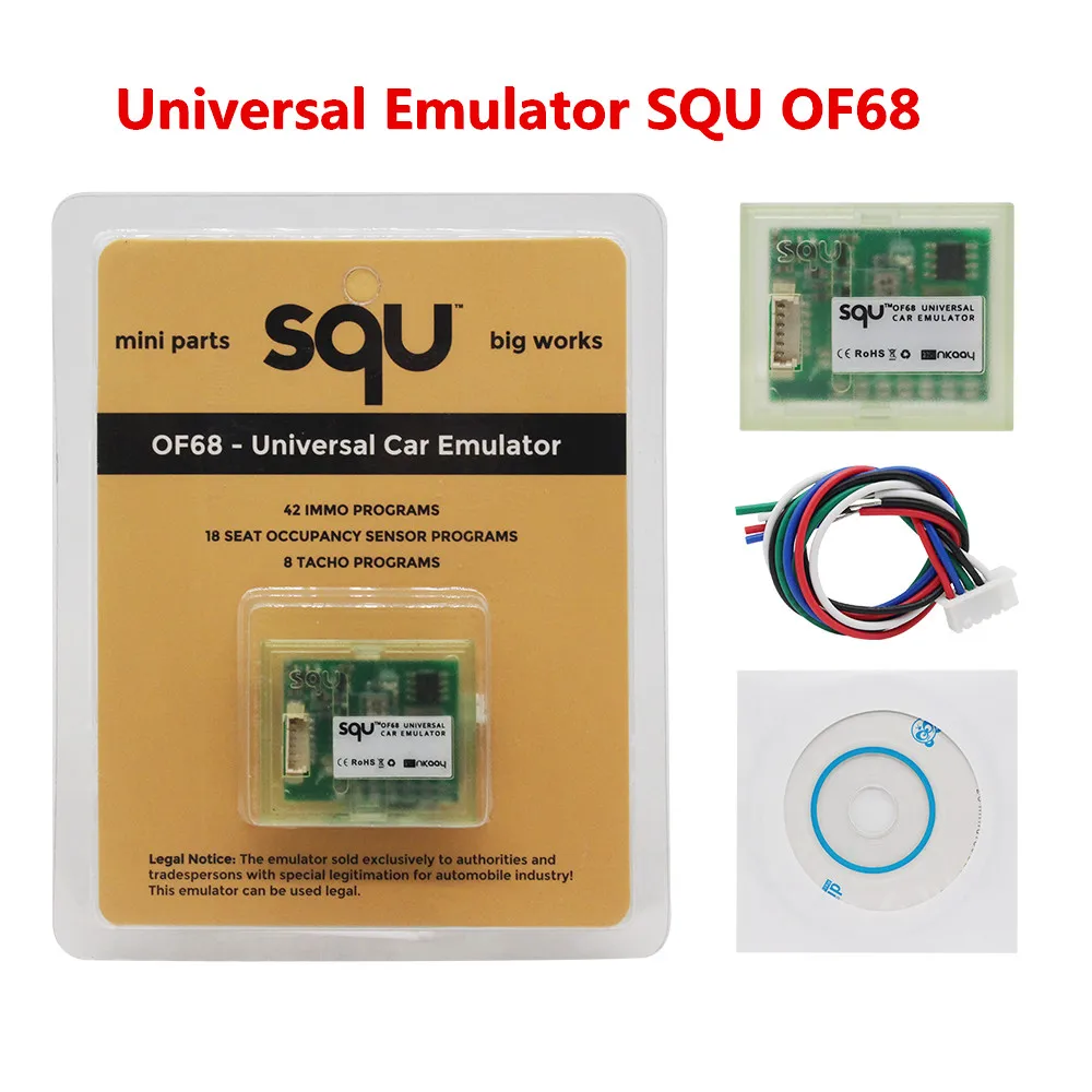 

SQU OF68 OF80 Universal Car Emulator Multi-Cars MINI Parts Big Works 42 IMMO Programs 18 Seat OCCUPANCY SENSOR Free shipping