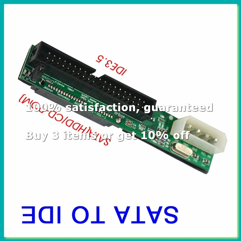 Sata To IDE Adapter Converter 2.5 Sata Female To 3.5 Inch IDE Male 40 Pin Port 1.5Gbs Support 133 100 HDD CD DVD-DTD2