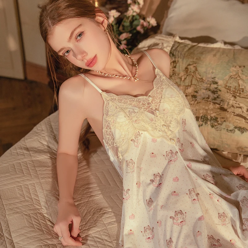 

Белая ночная рубашка с милым котом и мультяшным принтом, теплая одежда для сна на зиму, бархатные ночные рубашки, женское сексуальное женское белье, милая спальная Babydoll