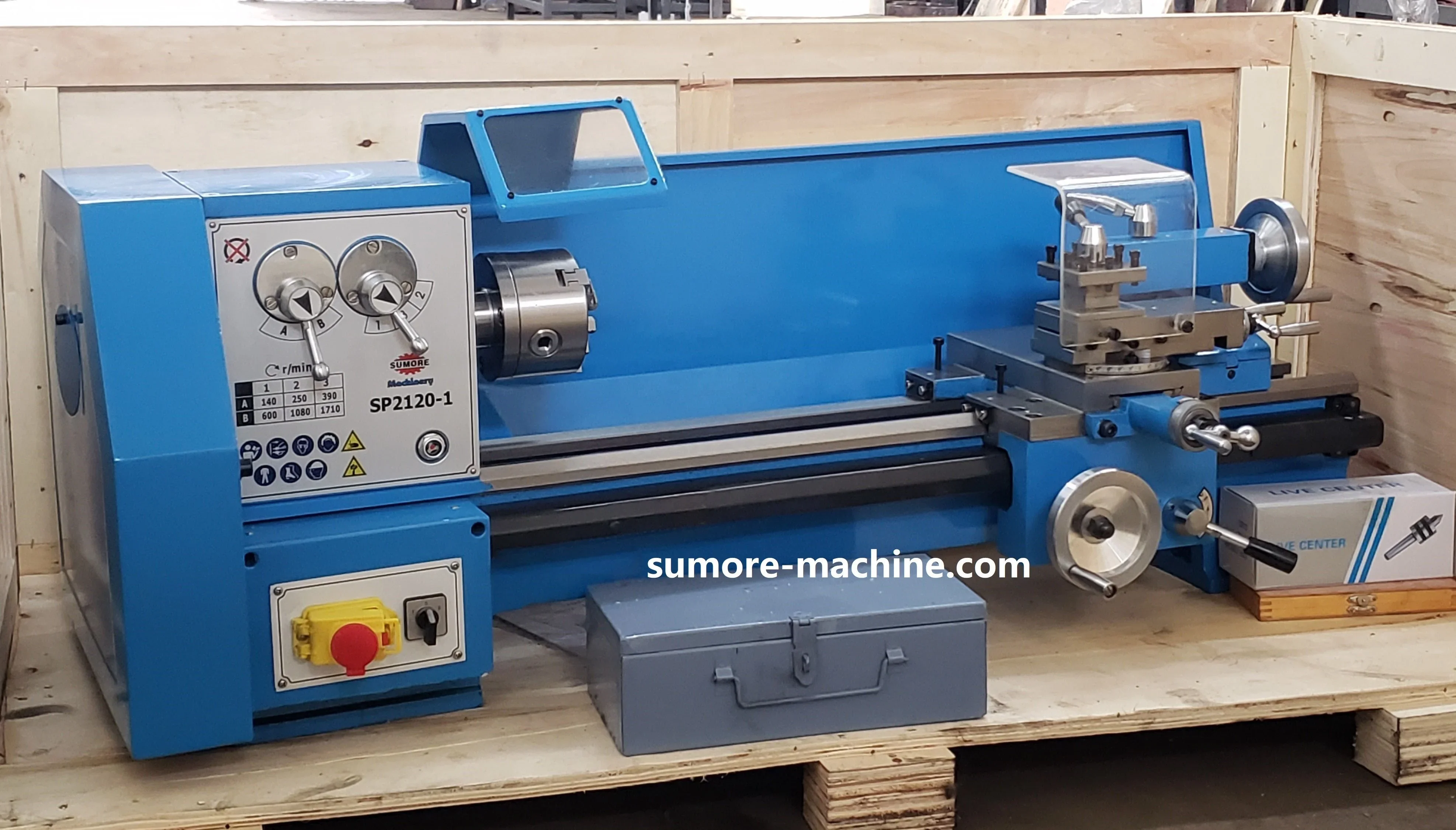 SP2120-I Micro Lathe 200*500mm Light D uty Bench Manual Metal Lathe With CE SUMORE