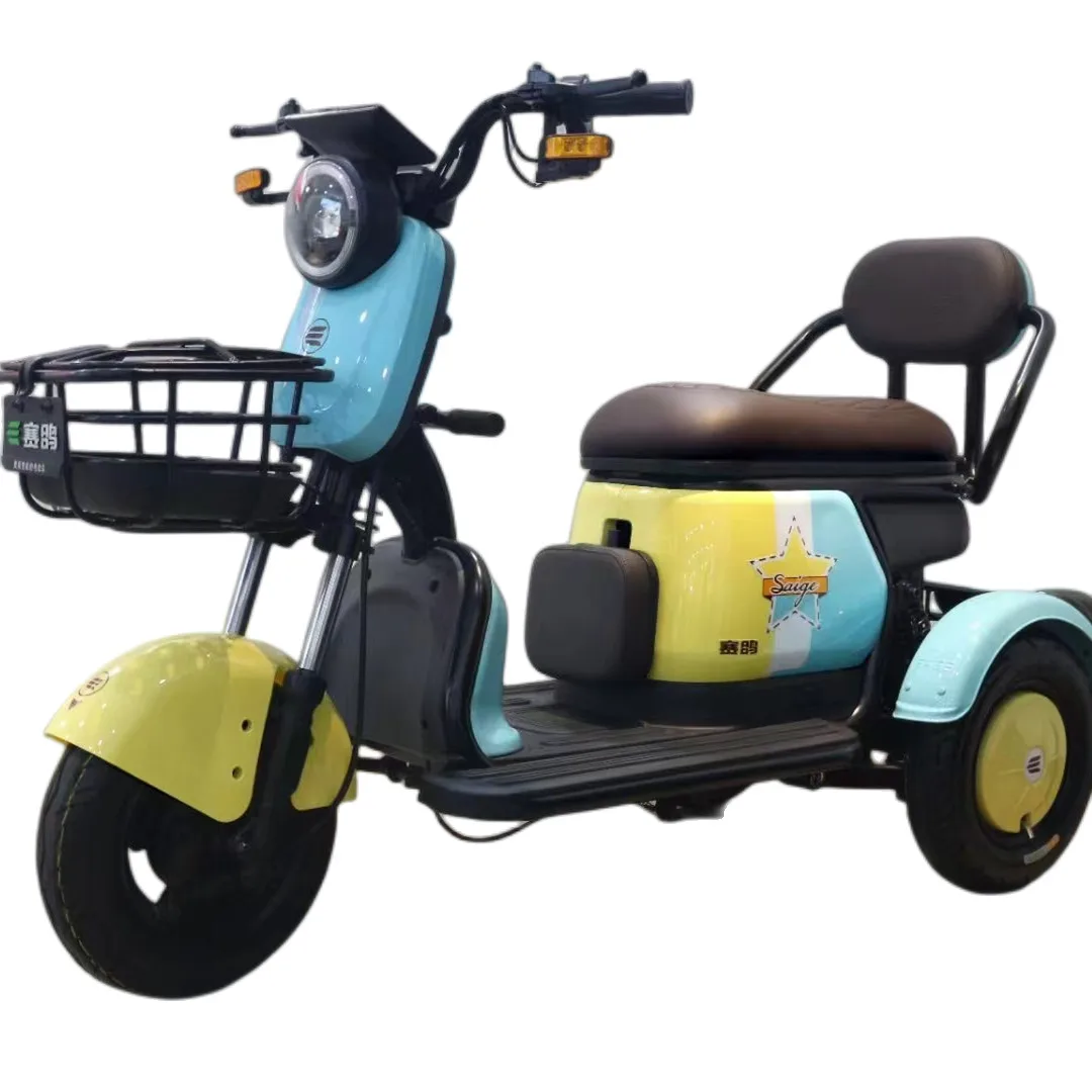 China 3 Wheels Adult Electric Tricycle with Child Seat and Handle Bar EEC Certificate Cheaper E-Trikes Electric Tricycles