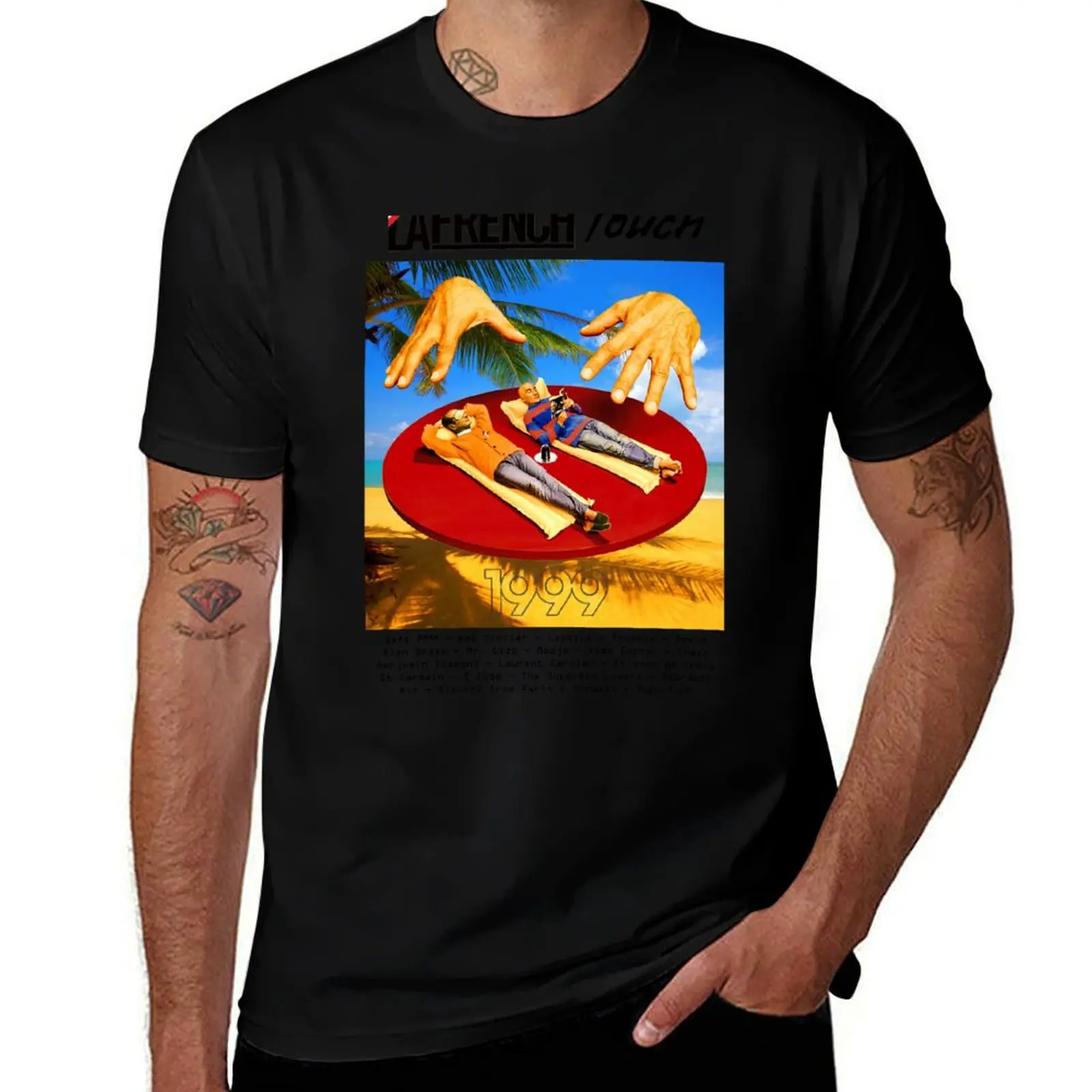 Relaxed in Espadrilles: MODEL by La French Touch & CASSIUS & Jacques Chirac (original HD DESIGN) T-Shirt