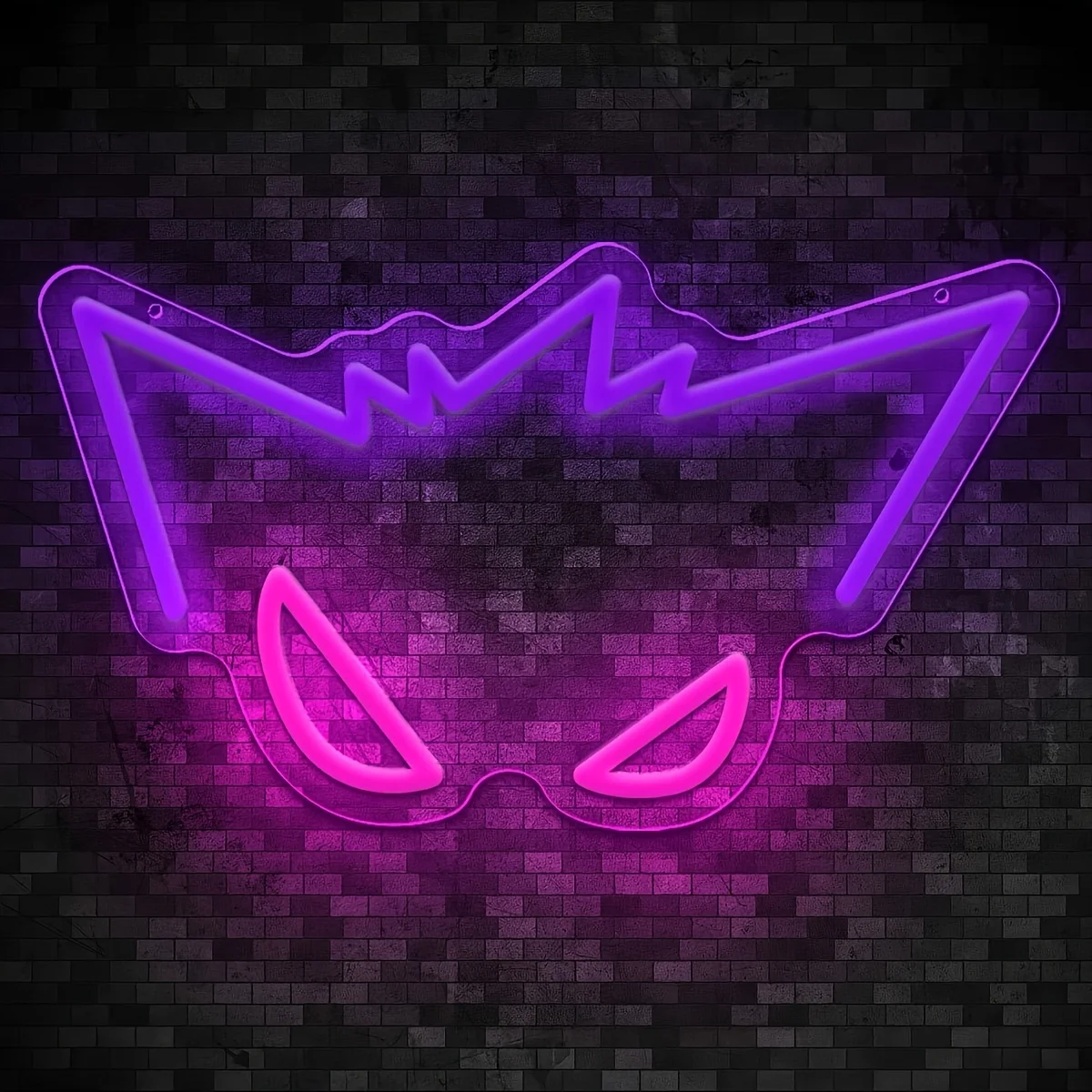 

Anime Neon Sign LED Purple Neon Sign for Bedroom Wall Decor Dimmable Ghost Lights USB Powered for Game Room Living Room